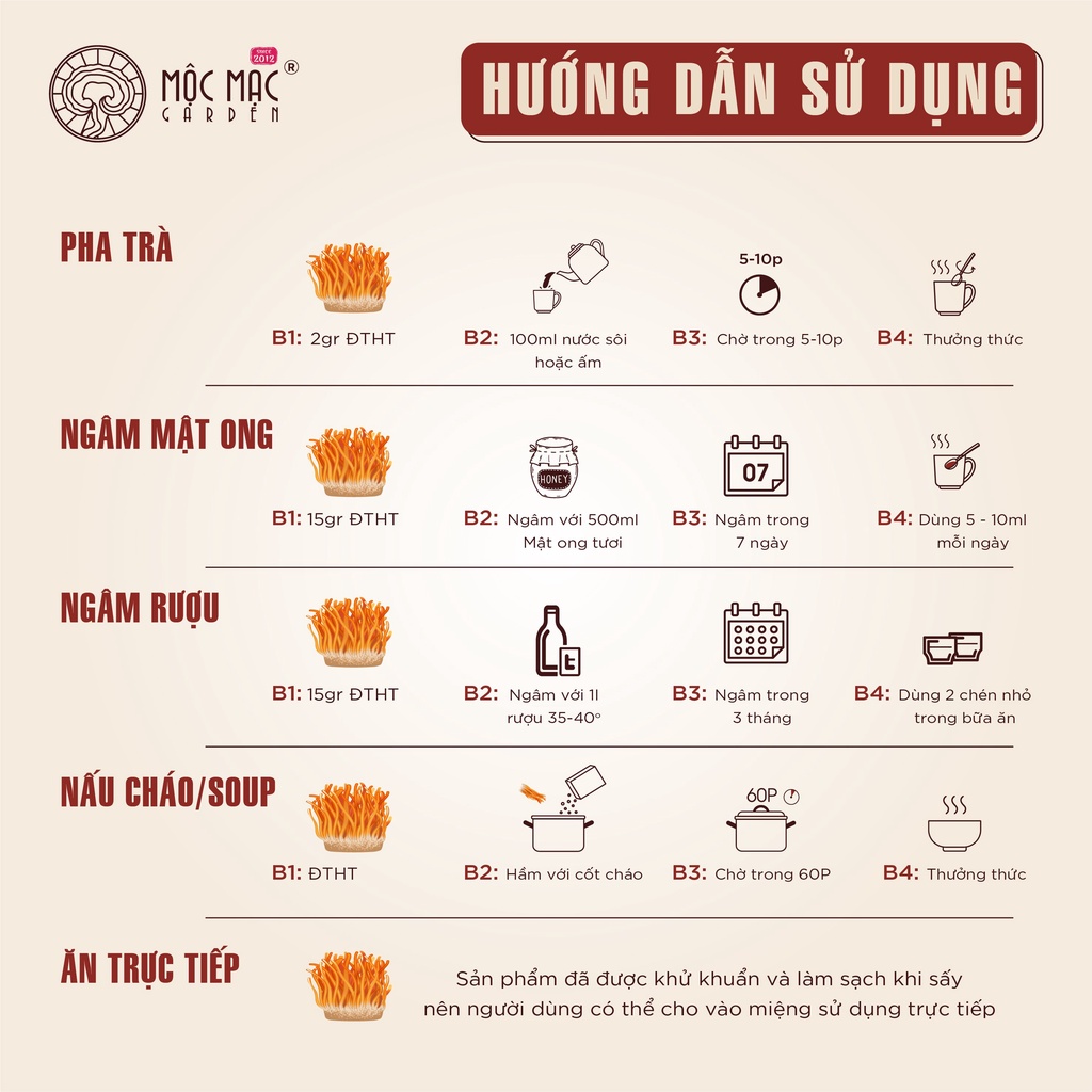 Đông Trùng Hạ Thảo Thượng Phẩm MMG Sấy Thăng Hoa Xay Bột
