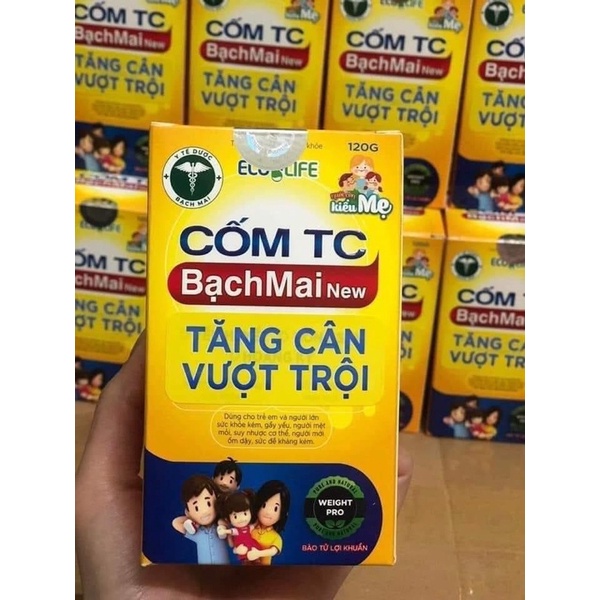 Bộ đôi men- cốm tăng cân bạch mai.