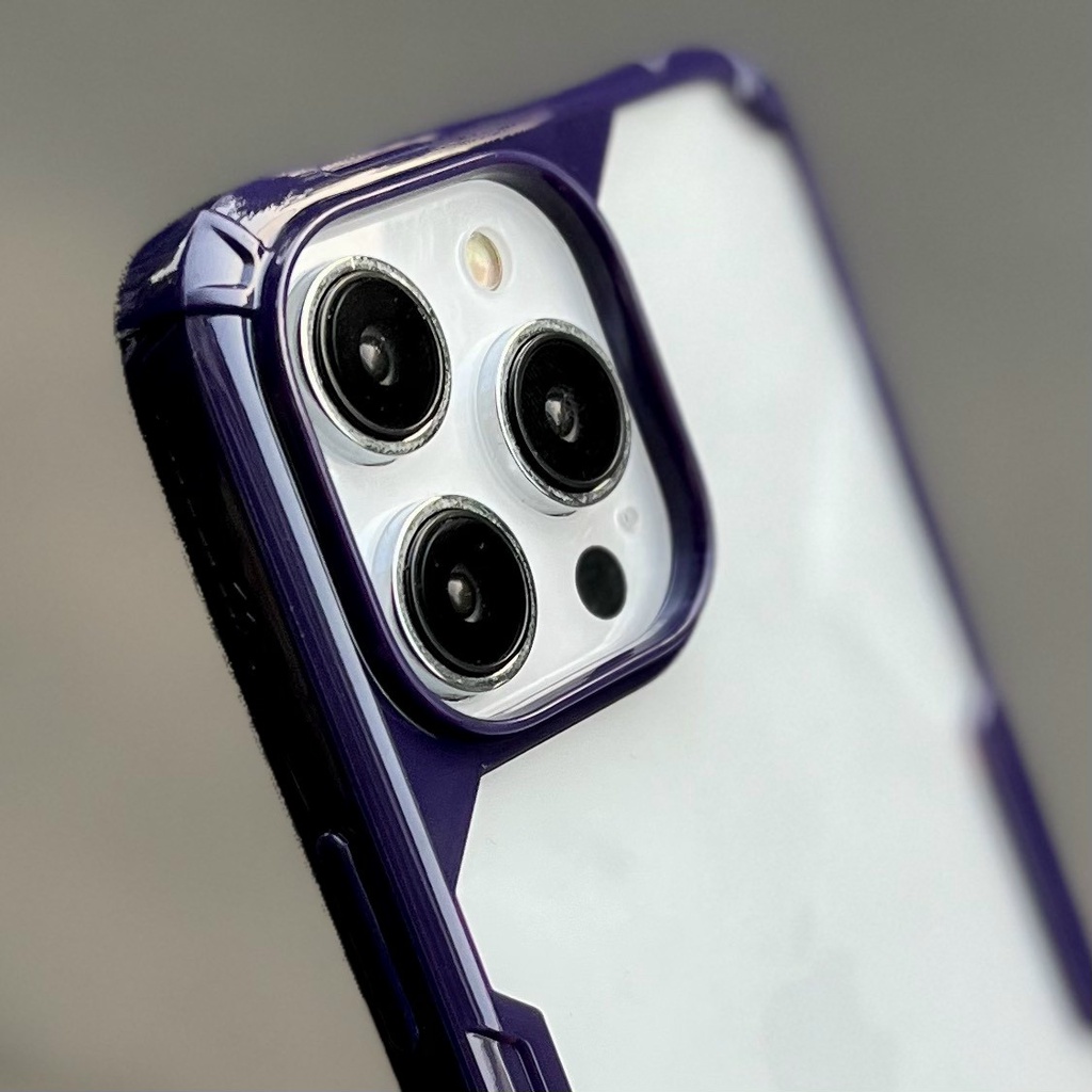 Ốp lưng trong suốt Nillkin Nature TPU Pro cho Smat iPhone 14 Pro,14 ro max viền tím
