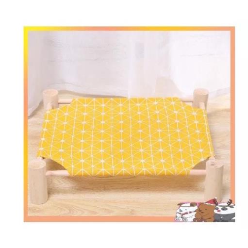 Orgo- Giường gỗ cho mèo dành cho mèo và các giống chó nhỏ giường phong cách Nhật