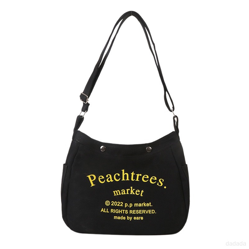 Túi Xách Đeo Vai Hình Vuông In Chữ Phong Cách Hàn Quốc Thời Trang Xuân Thu Dành Cho Bé Trai Và Bé Gái