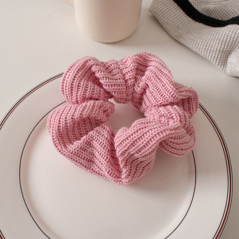 Dây Buộc Tóc Len Màu Kẹo Ngọt Dành Cho Nữ