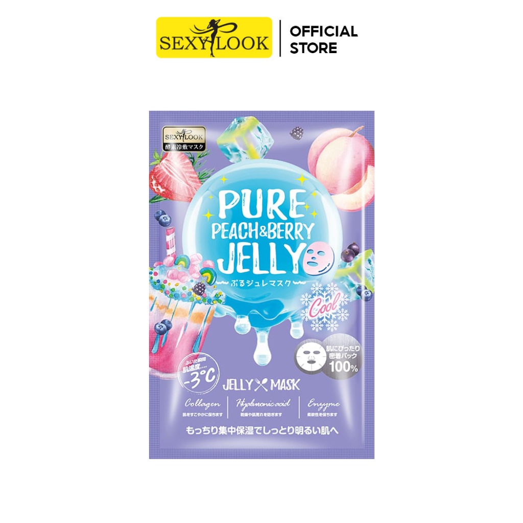 Mặt Nạ Thạch Jelly Đào Sáng Da Dưỡng Trắng SEXYLOOK Miếng Lẻ 38ml