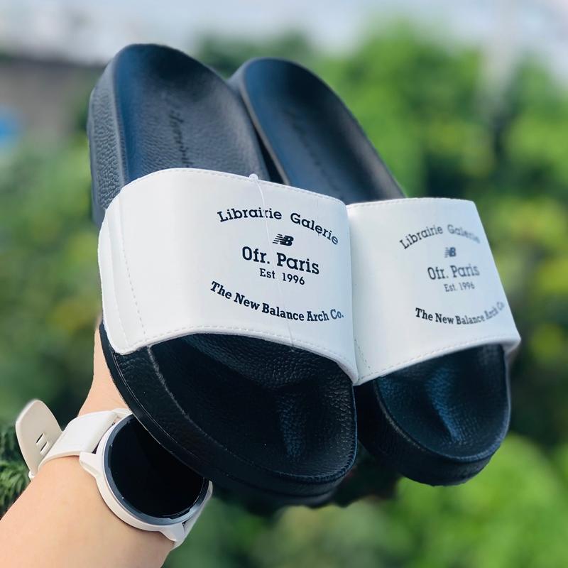 Dép newbalence PARIS ❤️FREESHIP + Hộp + Giảm 1 size ❤️dép unisex NB new balence quai ngang thể thao nam nữ