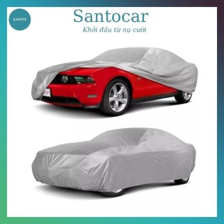 Bạt trùm xe ô tô, áo trùm xe ô tô,bạt phủ ô tô vải dù 5 chỗ cao cấp - Santocar
