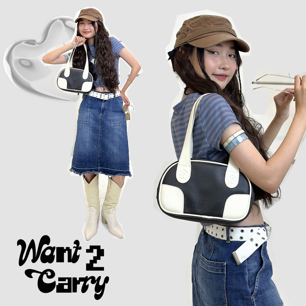 Túi Đeo Vai LINLIN Wan2K Want To Carry Nhiều Màu Thời Trang, Cá Tính