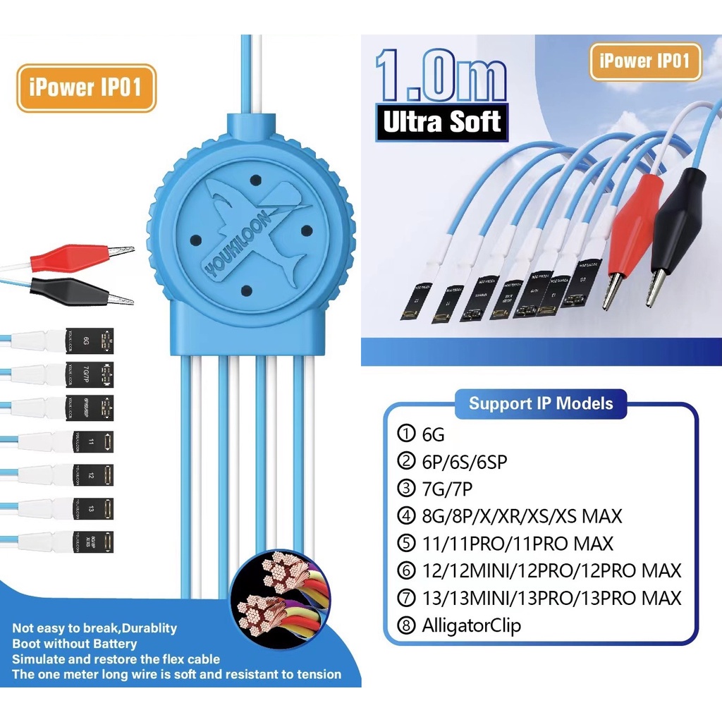 Dây cáp cấp nguồn điện thoại 6G đến 13/Pro/PRM/Mini