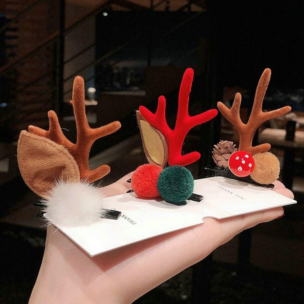 Kẹp Tóc Hình Ông Già Noel Hoạt Hình Dễ Thương Cho Nữ