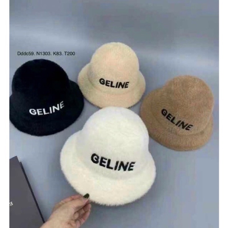 Mũ bucket lông mịn GELINE nón tai bèo thời trang unisex