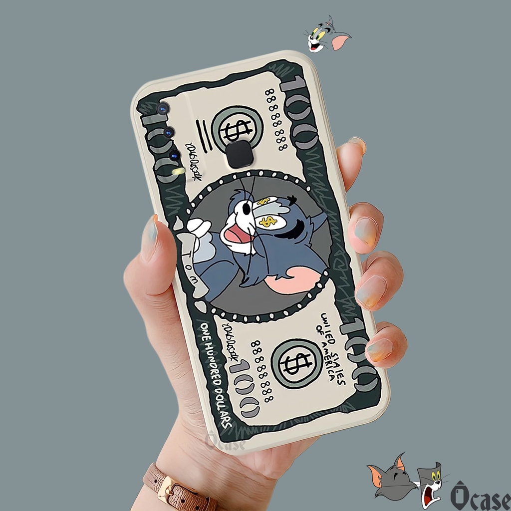 Ốp lưng Vivo Y30 / Y30i / Y50  in hình Mèo và Chuột cạnh viền vuông có bảo vệ camera