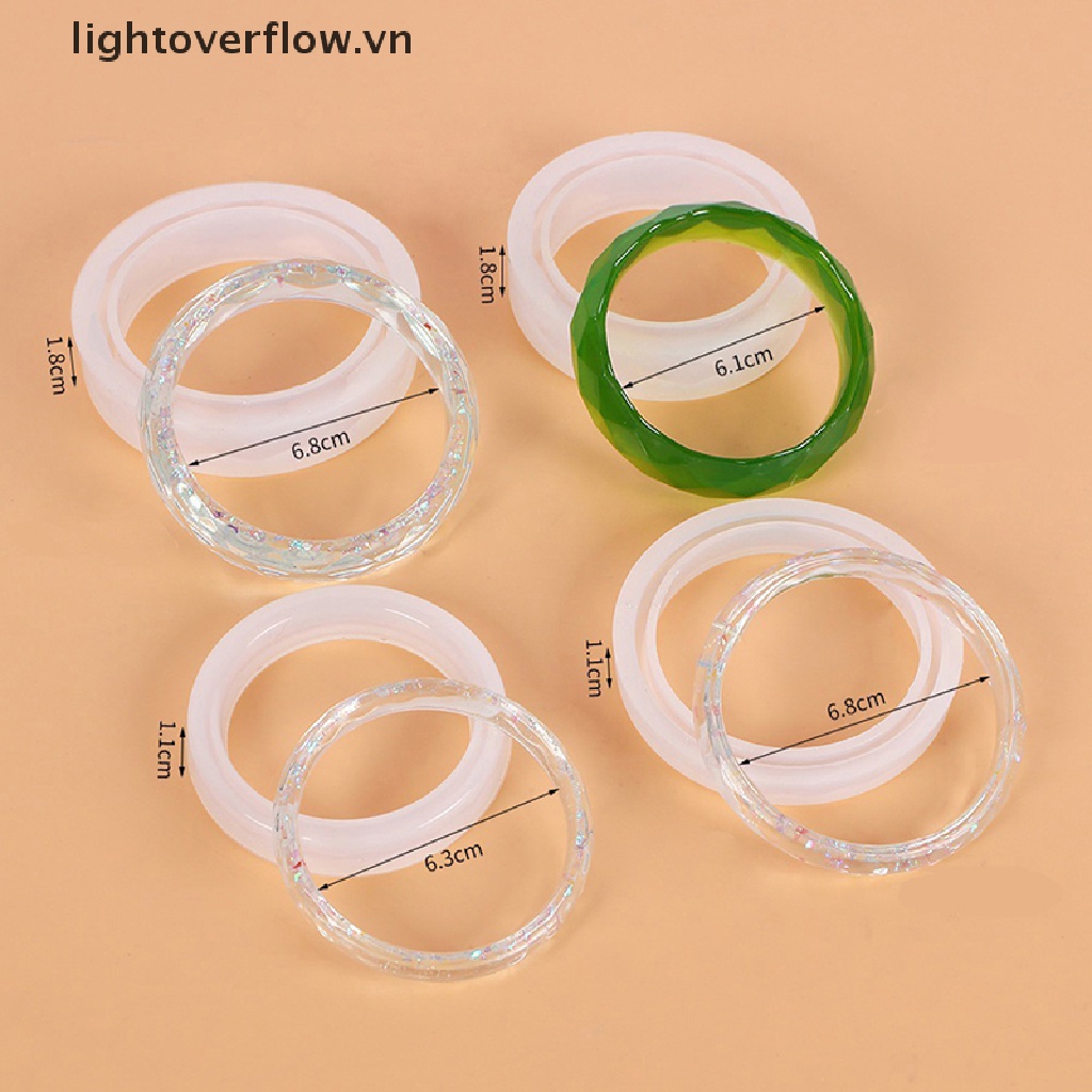 1 Khuôn Silicon Hình Tròn Dùng Làm Vòng Đeo Tay DIY