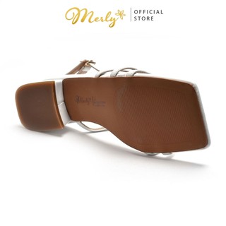 Giày sandal nữ gót thấp Merly 1463, Giày sandal size lớn