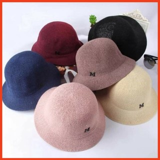 Mũ cói hàn quốc chữ m siêu xinh.