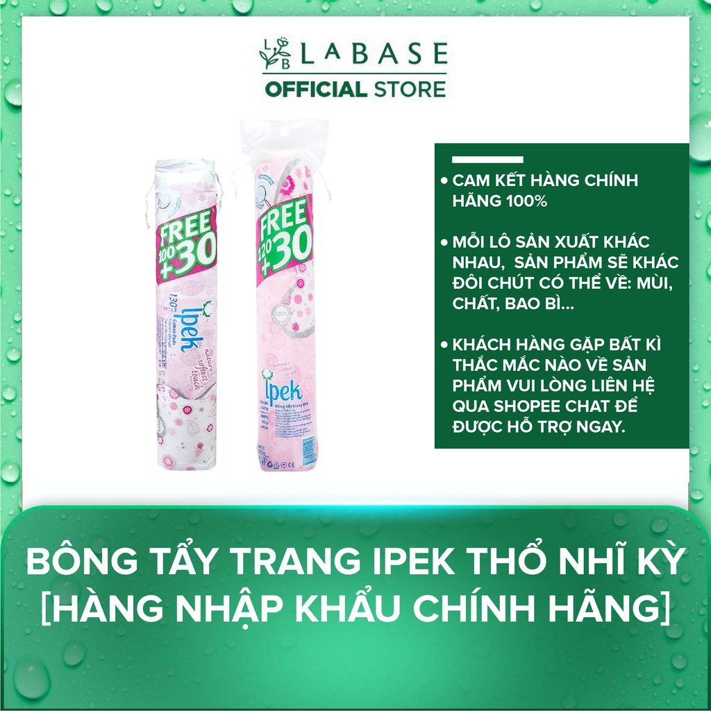 Bông Tẩy Trang Ipek Thổ Nhĩ Kỳ [Hàng nhập khẩu chính hãng]