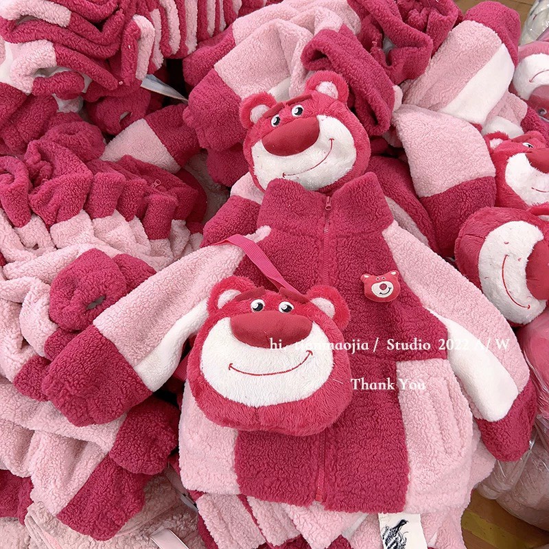 Áo Khoác Lông Cừu Gấu Lotso Cho Bé- Xu hướng Thời Trang Thu Đông 2023