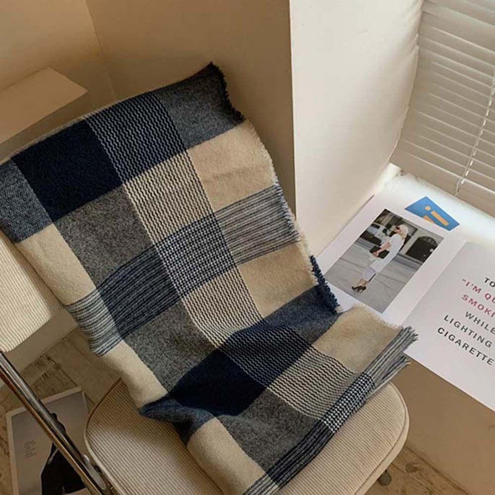 VANES1 Khăn Choàng Cổ Dài Dày Dặn Ấm Áp Thời Trang Thu Đông Cho Nữ