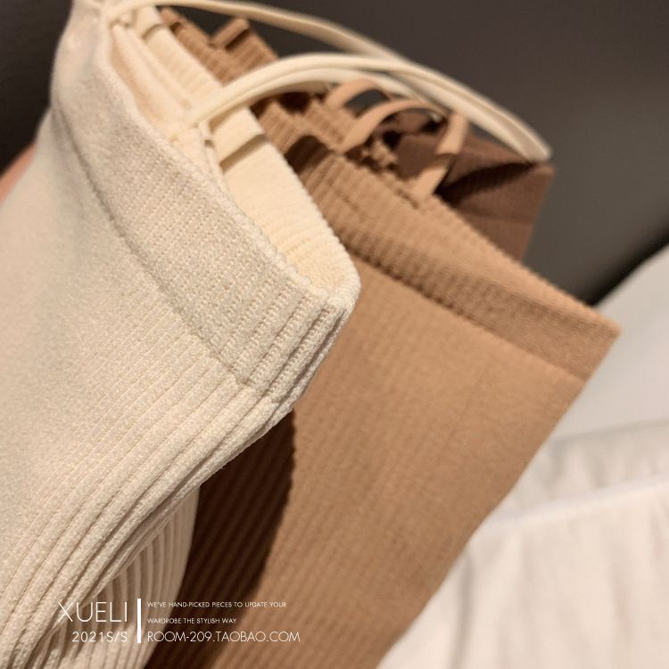 Áo 2 dây nữ thun gân tăm Sexy có mút ngực co giãn, Áo 2 dây siêu co dãn ôm sát cơ thể mix đồ - O2D07