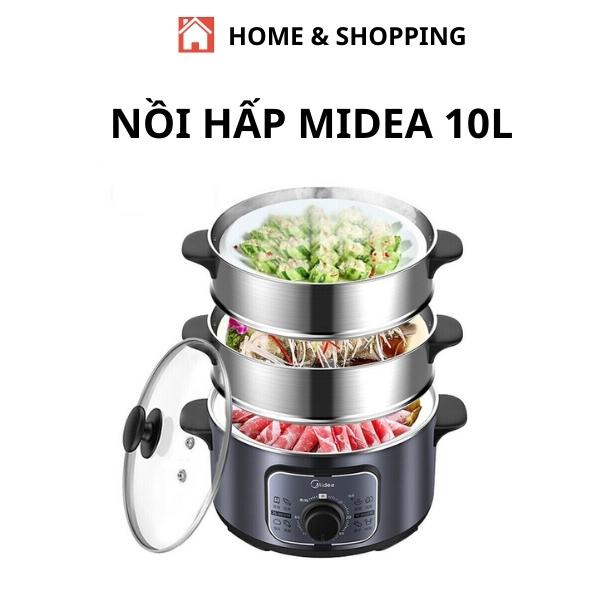 Nồi hấp điện 3 tầng Midea 10L MZ-ZG26EASY401 và MZ-ZG28501 16.4L – Hàng chính hãng Midea