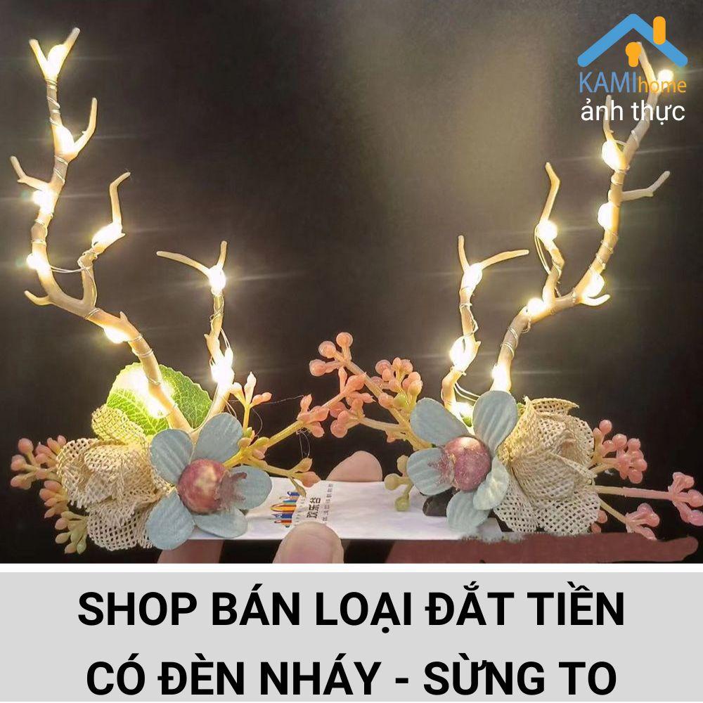 Bờm tóc có đèn nháy tiên cây sừng hươu hoặc treo trang trí trong phòng mã 26023