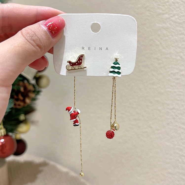 Bông Tai Hình Ông Già Noel Đáng Yêu Dành Cho Nữ