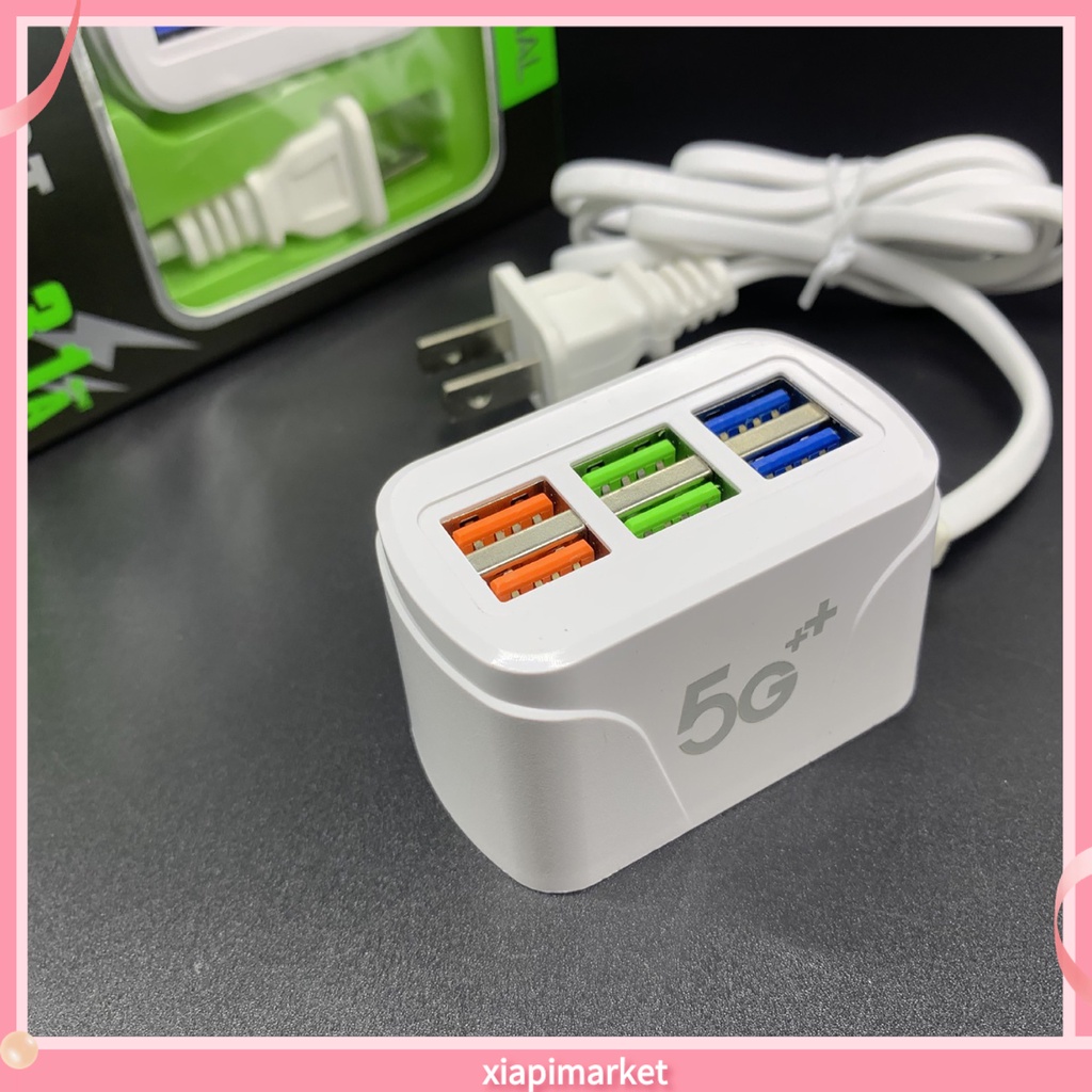Xia| Bộ Chia 6 Cổng USB Mini Tiện Lợi