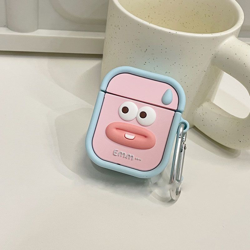 Vỏ Bảo Vệ Hộp Sạc Tai Nghe airpods 1 2 3 pro Bằng Silicon Họa Tiết Quái Vật Vui Nhộn Dễ Thương
