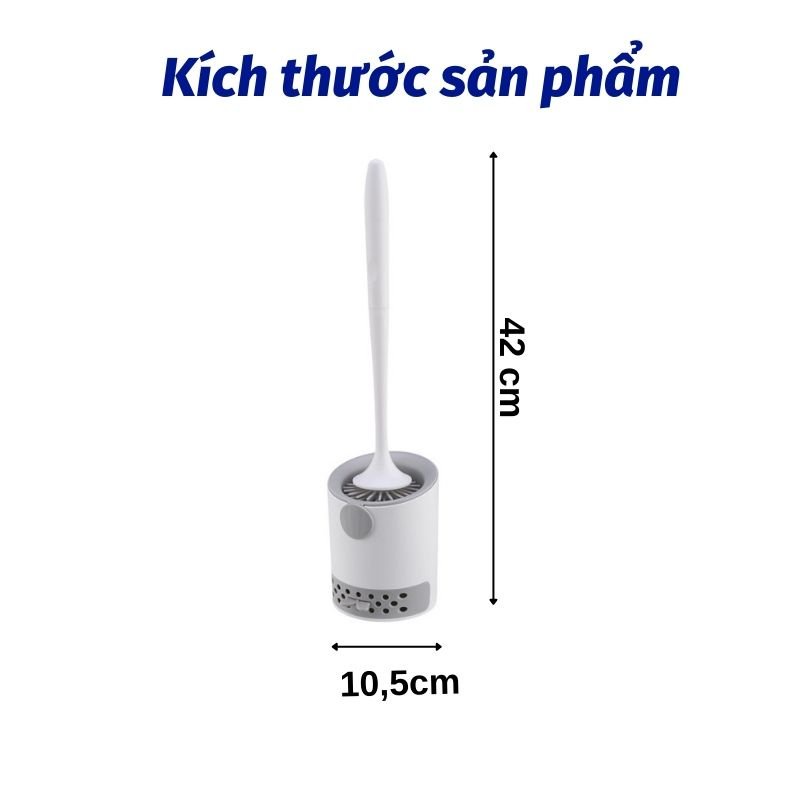 Cọ Nhà Vệ Sinh Bàn Chải Cọ Bồn Cầu Thông Minh Có Hộp Đựng Dán Tường Moda.H