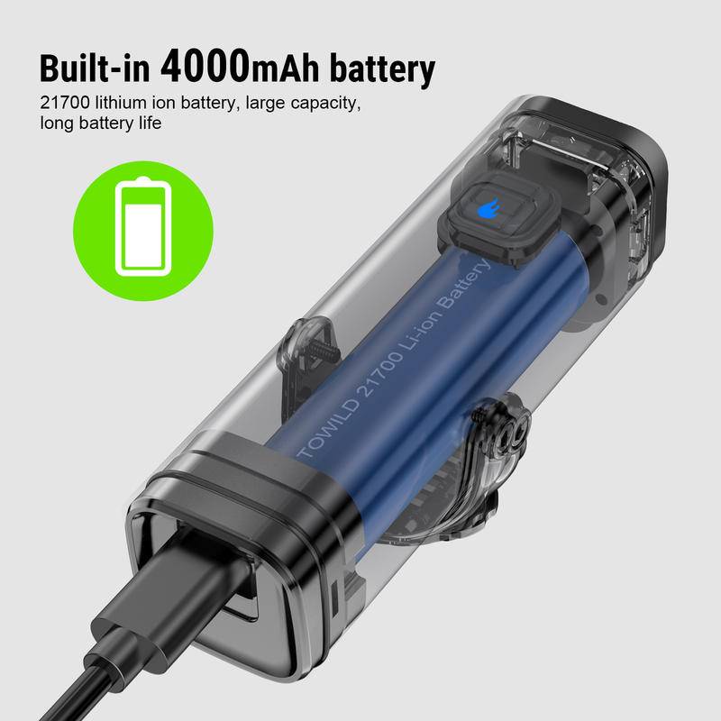 Đèn Pha LED CL1200 LM 21700 4000mAh Chống Thấm Nước Có Thể Sạc Lại Bằng Cổng USB Dành Cho Xe Đạp