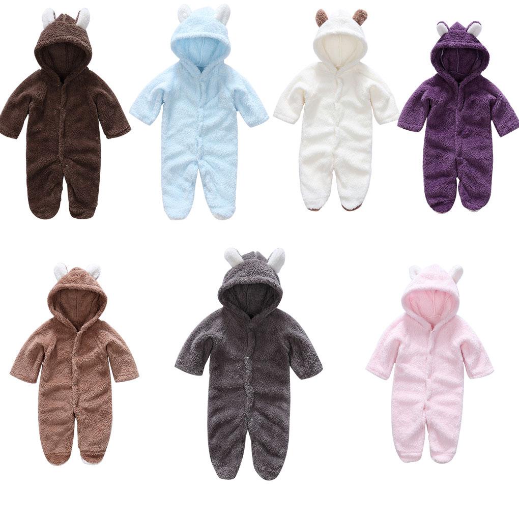 Áo liền quần Bodysuit Romper Liền Mảnh Có Nón Hoodie Cho Các Bé Nhỏ Sơ Sinh