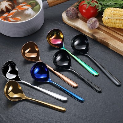 Muỗng Múc Canh/Soup Inox HOKU Lòng Sâu, Phong Cách Bắc Âu, Hàng Nội Địa Cao Cấp - MTM01