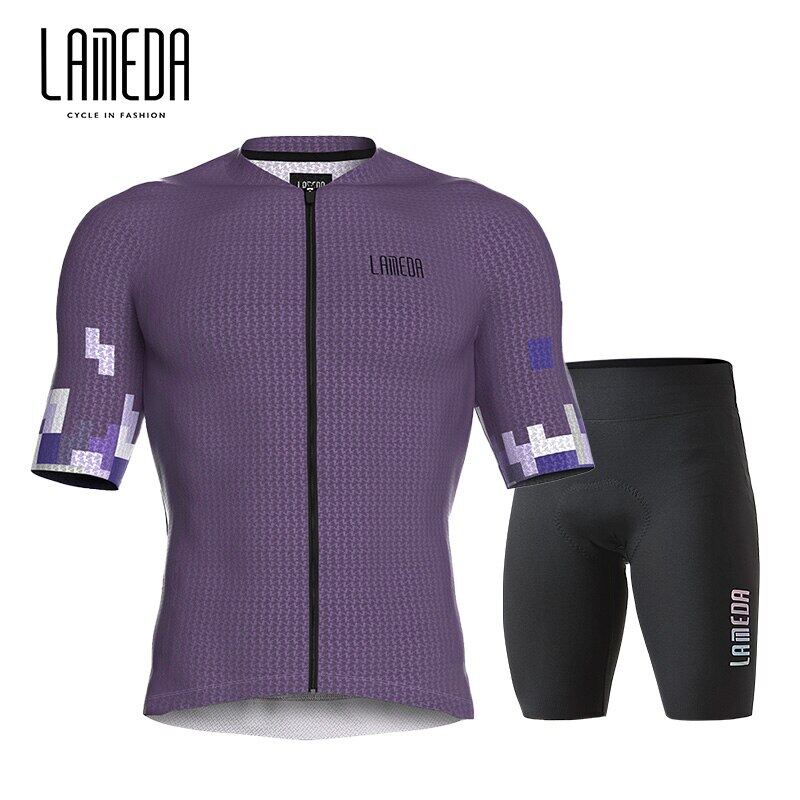 Lameda Bộ Quần Áo Đua Xe Đạp Leo Núi Tay Ngắn Nhanh Khô Thời Trang Mùa Hè Cho Nam Giới