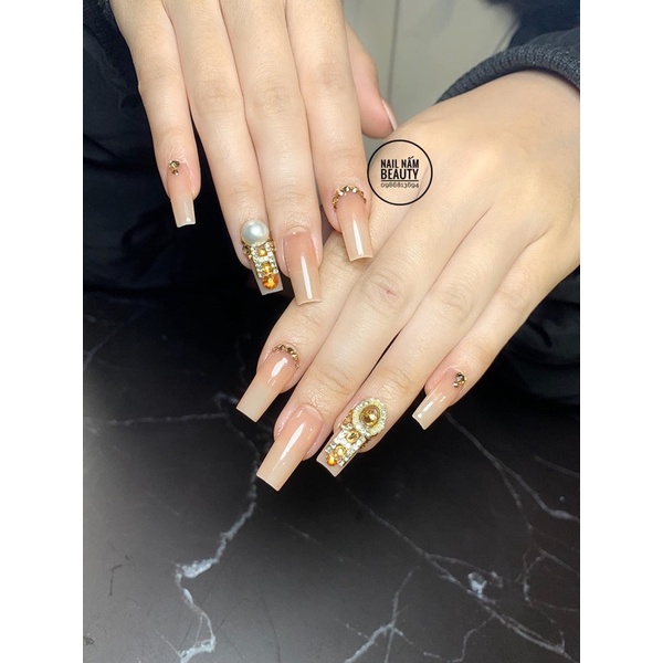 Sơn thạch MLADEA sơn móng tay tone màu thạch hồng đỏ nâu xanh mã 19 đến 36