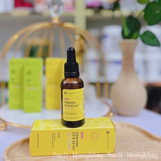 Vitamin d3 k2 mk7 anh quốc infant dropper nutrivitality 30ml bổ sung vitamin d cho bé