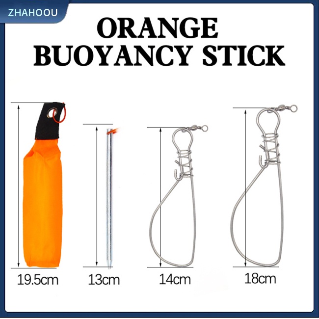 ☃Nhà☃ Khóa Câu Cá Kèm Phao Nổi Bằng Thép Không Gỉ Tiện Dụng