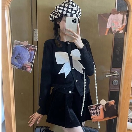 NZN Áo Khoác cardigan Tay Dài Dáng Rộng Màu Sắc Ba Chiều Phong Cách Hàn Quốc Thời Trang Thu Đông