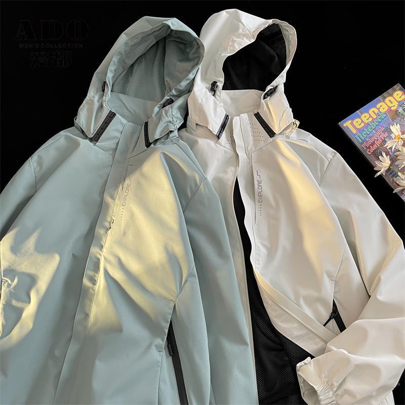 Áo Khoác Có Nón Trùm Dáng Rộng Mẫu Mới Mùa Thu Phong Cách Mỹ Cho Nam Nữ