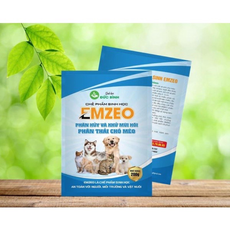 KHỬ MÙI HÔI PHÂN THẢI CHÓ MÈO EMZEO