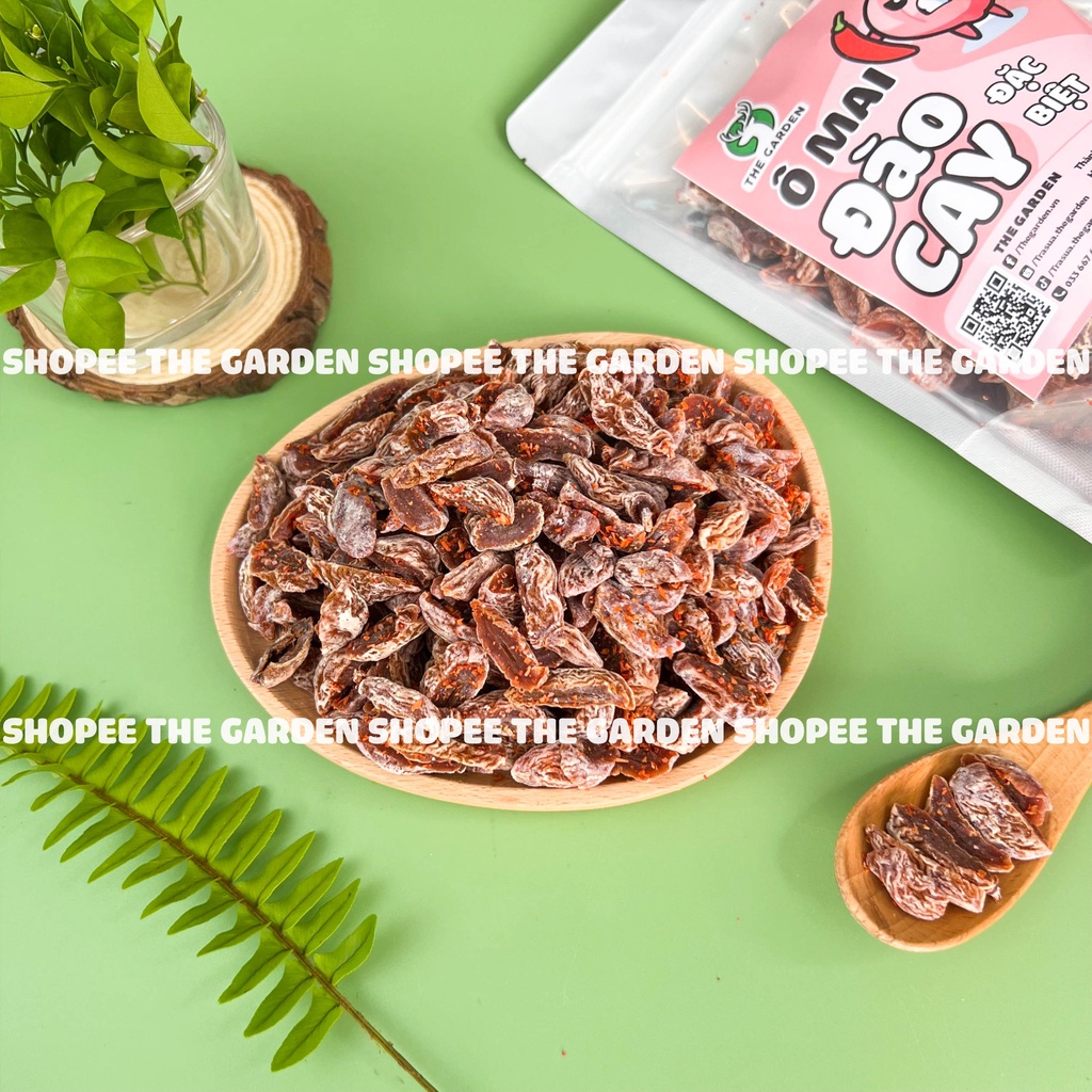 Ô Mai Xí Muội Đào Cay Đặc Biệt The Garden 100gr Mix 3 Vị Chua Cay Ngọt