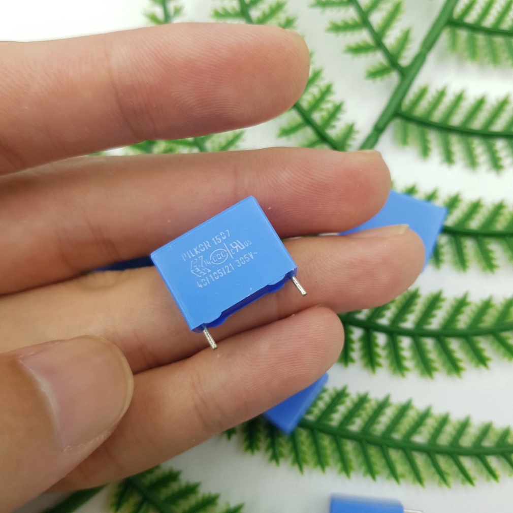 Tụ 0.33uF 330nF 275V kích tấc 8x18MM chân ngắn tụ cao áp 275V mica - KhoDienTu