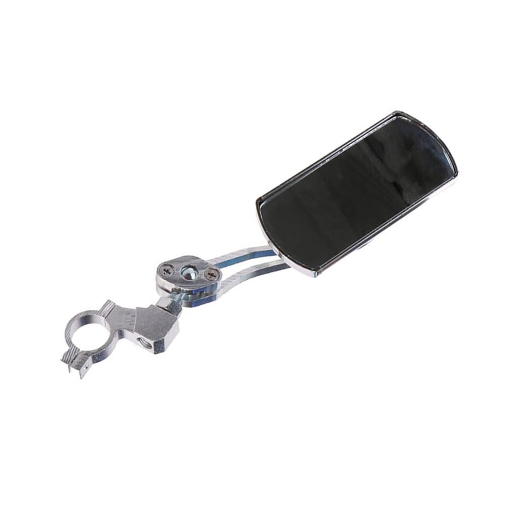 1 Gương Chiếu Hậu Xoay 360 Độ Bằng Hợp Kim Nhôm Màu Trắng Có Thể Điều Chỉnh Dành Cho Xe Đạp