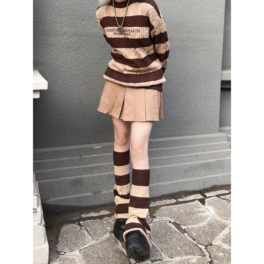 Áo Sweater Dáng Rộng Che Phủ Chân Phong Cách Harajuku Retro Mùa Thu Đông Cho Nữ ins Niche Read