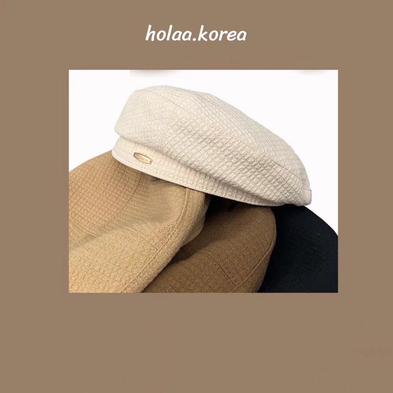Mũ nồi nữ hàn quốc beret thời trang nữ trùm đầu mùa đông cá tính trẻ trẻ trung