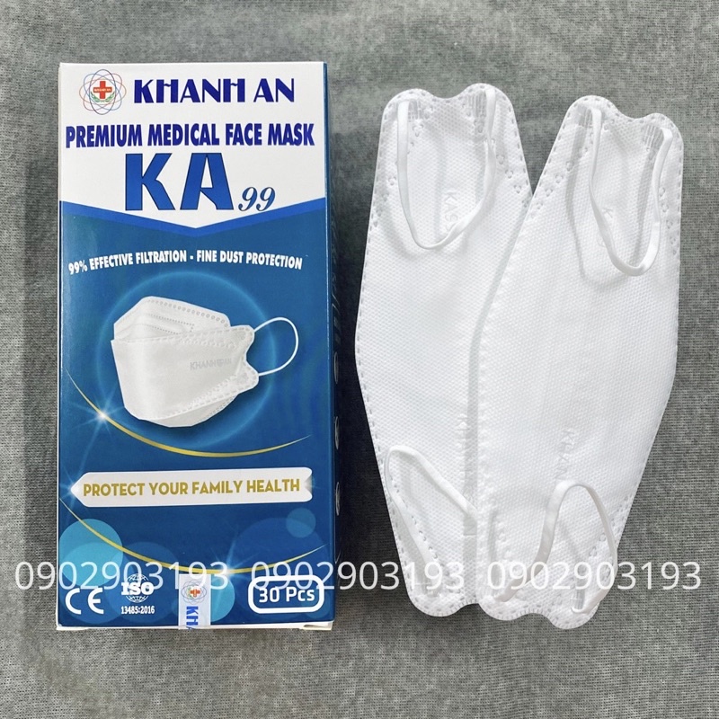 Khẩu trang 4D Khánh An KA99 hộp 30 cái