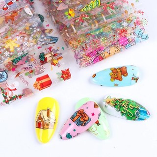 Foil dán móng tay trang trí nail ( mẫu noel )