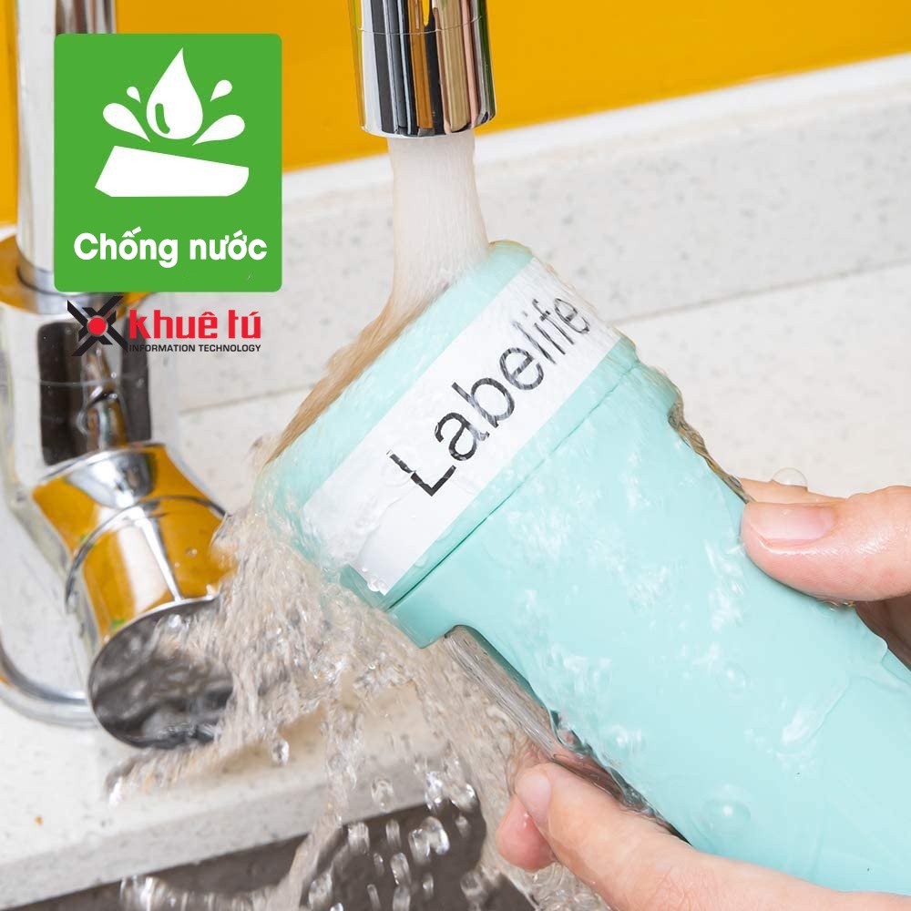 Băng nhãn dán có độ bám dính cao  HZe-S màu trắng , khổ 6-36mm dùng cho máy in nhãn Brother