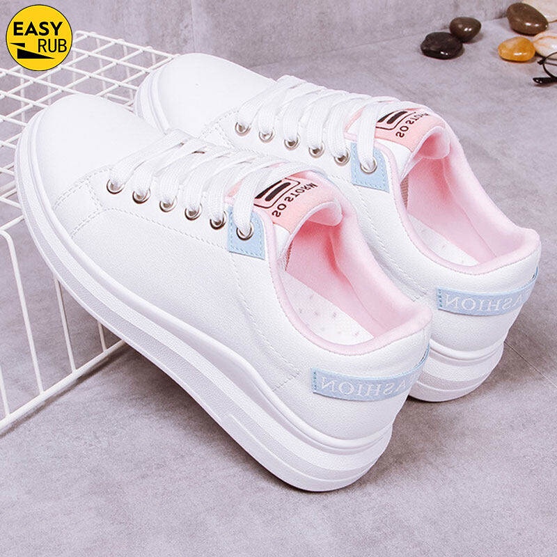 Giày Thể Thao Thoáng Khí Màu Trắng Thiết Kế Mới Năng Động Thời Trang Dành Cho Mùa Xuân Thu