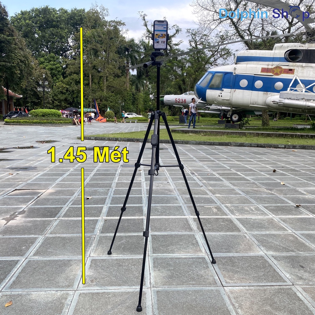 Tripod 3388 Máy Ảnh, Điện Thoại Chụp Ảnh, Quay Video Từ Xa Qua Nút Remote Bluetooth
