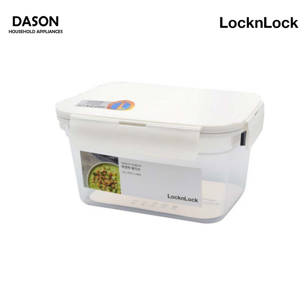 LWC205WHT - Hộp bảo quản nhựa LocknLock Wave container 1.4L- Màu trắng