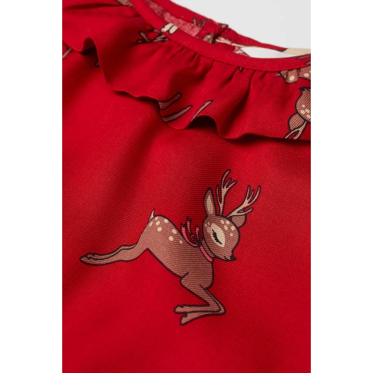 Váy dài tay unicorn xanh HM H&M_hàng chính hãng authentic