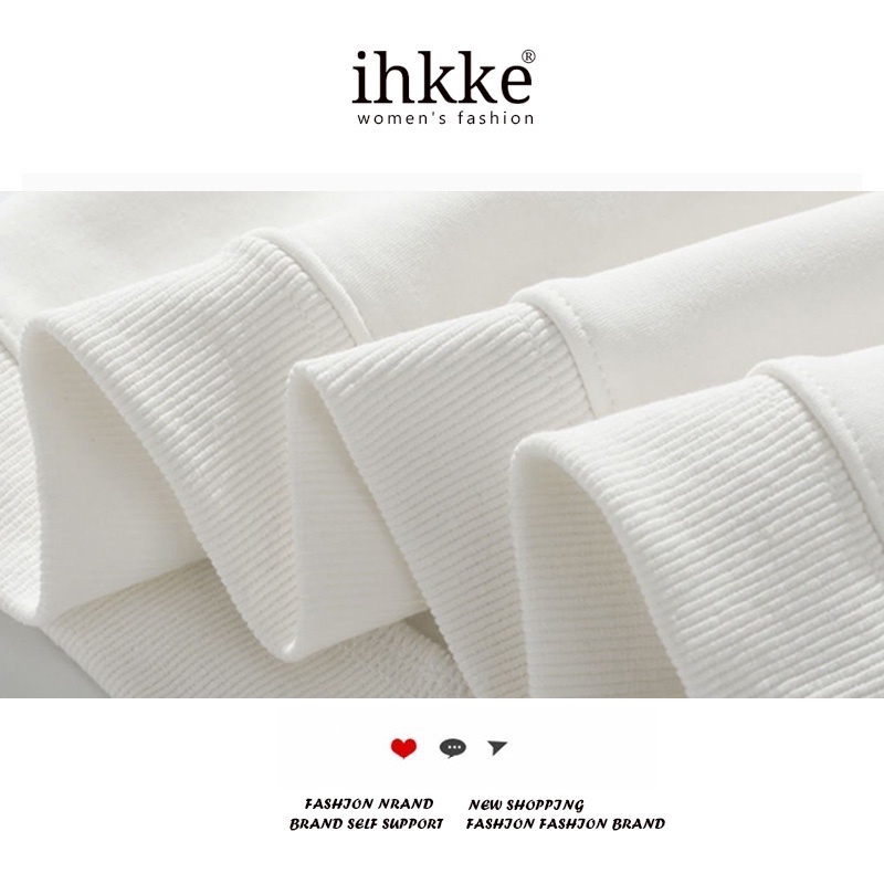 ihkke Áo hoodie Thiết Kế In Chữ niche Chính Hãng Thời Trang Thu Đông Cho Cặp Đôi